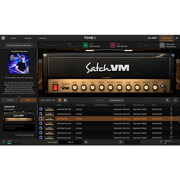 IK Multimedia TONEX Joe Satriani Amp Vault