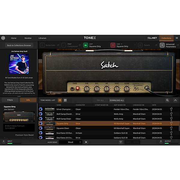 IK Multimedia TONEX Joe Satriani Amp Vault