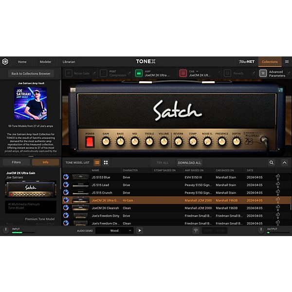 IK Multimedia TONEX Joe Satriani Amp Vault