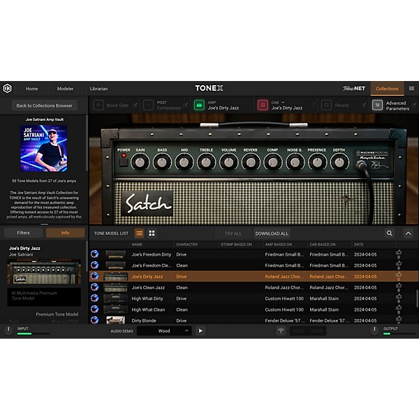 IK Multimedia TONEX Joe Satriani Amp Vault