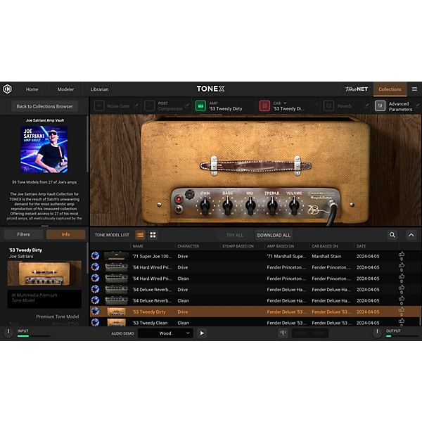 IK Multimedia TONEX Joe Satriani Amp Vault