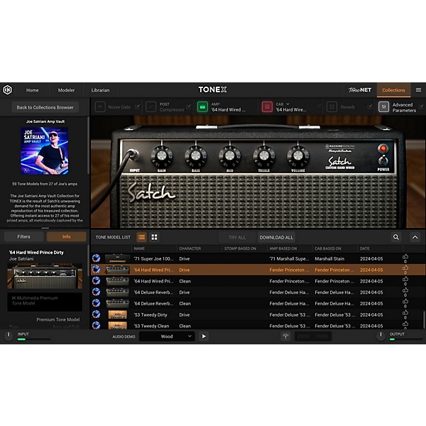 IK Multimedia TONEX Joe Satriani Amp Vault