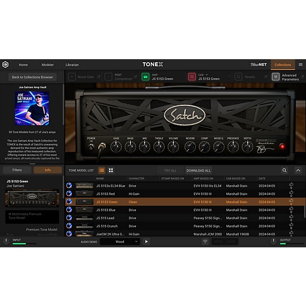 IK Multimedia TONEX Joe Satriani Amp Vault