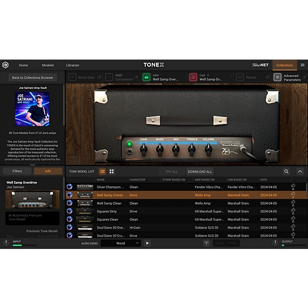 IK Multimedia TONEX Joe Satriani Amp Vault