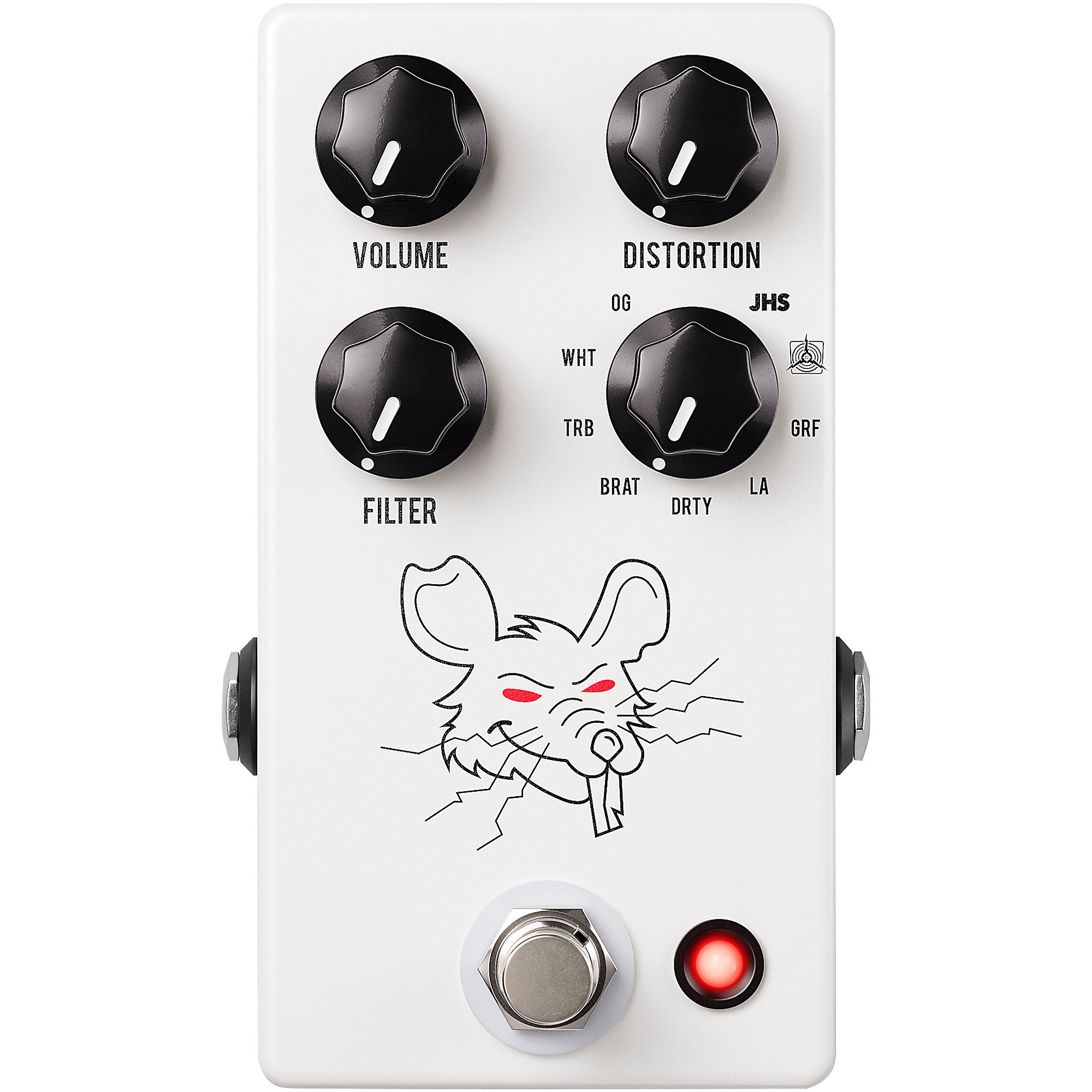 JHS Packrat（Distortion Pedal） JHS PackRat Distortion/Fuzz Effects Pedal White | Guitar Center