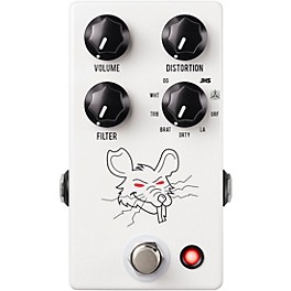 JHS PackRat Distortion/Fuzz Effects Pedal White