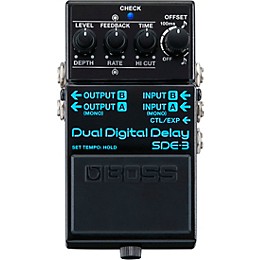 BOSS SDE-3 Dual Digital Delay Effects Pedal Black