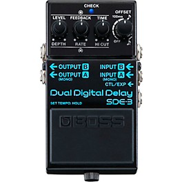 BOSS SDE-3 Dual Digital Delay Effects Pedal Black