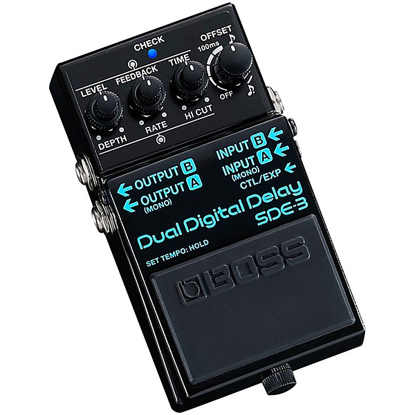 BOSS SDE-3 Dual Digital Delay Effects Pedal Black