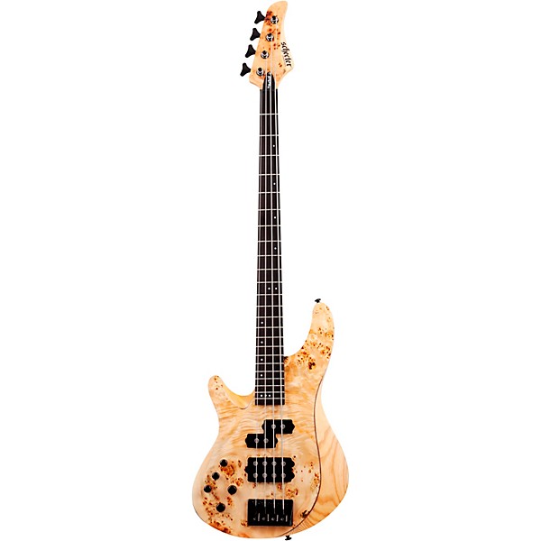 Schecter Guitar Research Reaper-4 Left-Handed Electric Bass Natural Satin