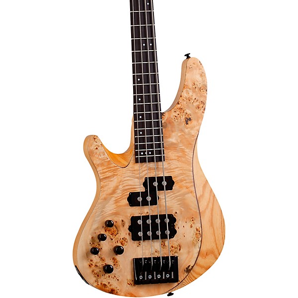 Schecter Guitar Research Reaper-4 Left-Handed Electric Bass Natural Satin