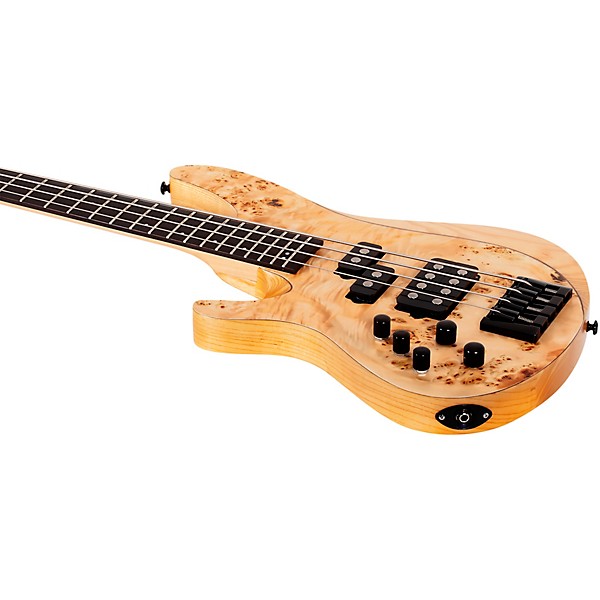 Schecter Guitar Research Reaper-4 Left-Handed Electric Bass Natural Satin