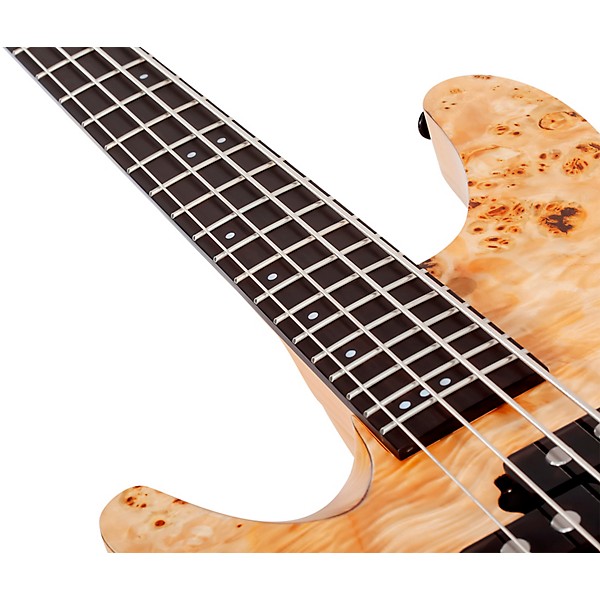 Schecter Guitar Research Reaper-4 Left-Handed Electric Bass Natural Satin