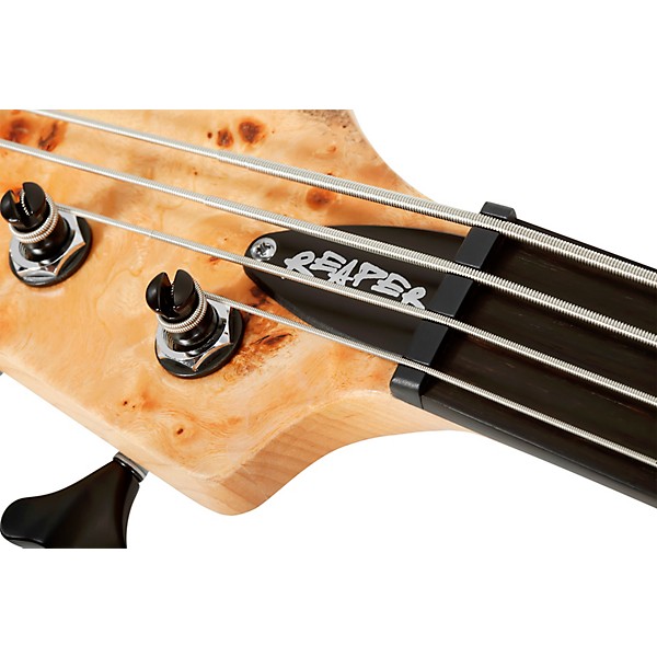 Schecter Guitar Research Reaper-4 Left-Handed Electric Bass Natural Satin