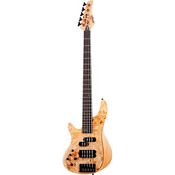 Schecter Guitar Research Reaper-5 Left-Handed Electric Bass Natural Satin