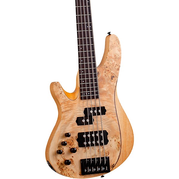 Schecter Guitar Research Reaper-5 Left-Handed Electric Bass Natural Satin