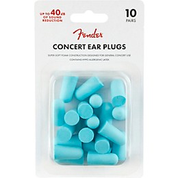 Fender Concert Ear Plugs 10-Pairs Daphne Blue