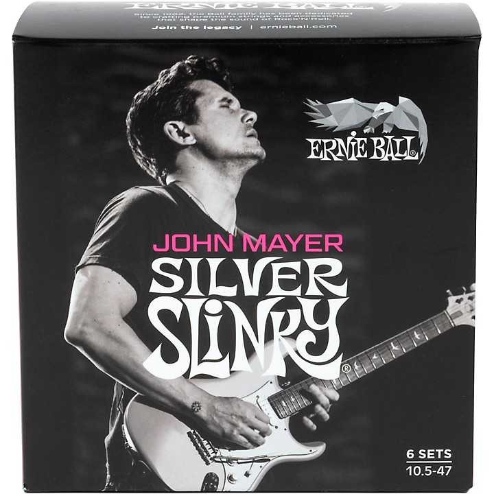 Ernie Ball John Mayer Silver Slinky Nickel Wound Electric