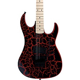 B.C. Rich Gunslinger Retro II with Floyd Rose Electric Guitar Red Crackle