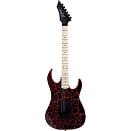 B.C. Rich Gunslinger Retro II with Floyd Rose Electric Guitar Red Crackle