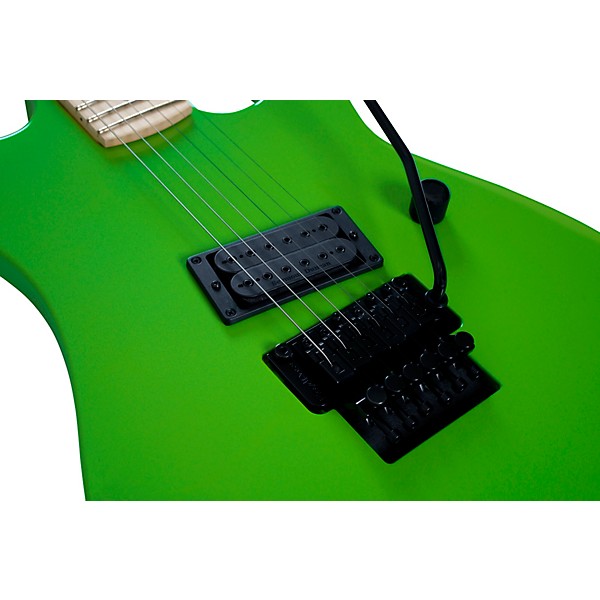 B.C. Rich Gunslinger Retro II with Floyd Rose Electric Guitar Green Pearl