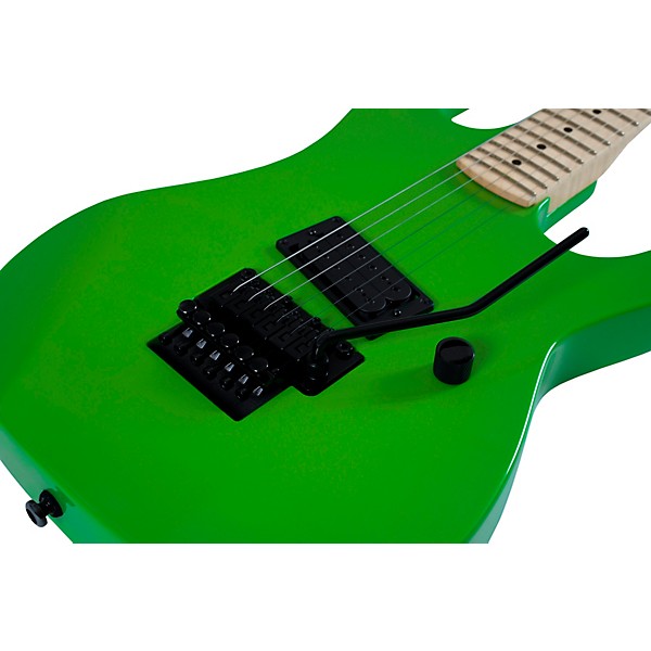 B.C. Rich Gunslinger Retro II with Floyd Rose Electric Guitar Green Pearl