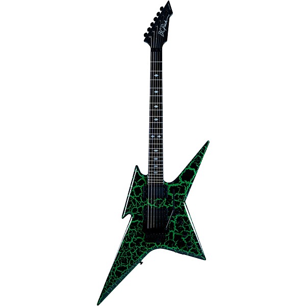 B.C. Rich Ironbird MK1 Legacy With Floyd Electric Guitar Green Crackle