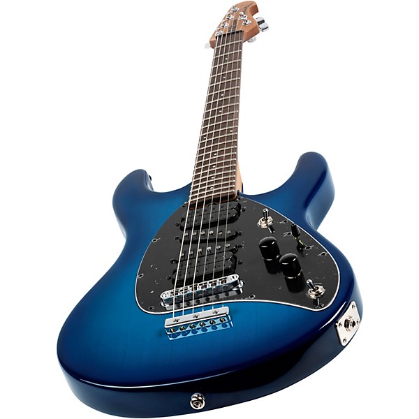 Ernie Ball Music Man Steve Morse STD Electric Guitar Morse Blue Burst