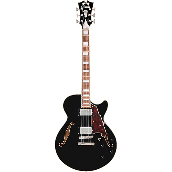 D'Angelico Premier SS Semi-Hollow Electric Guitar Solid Black