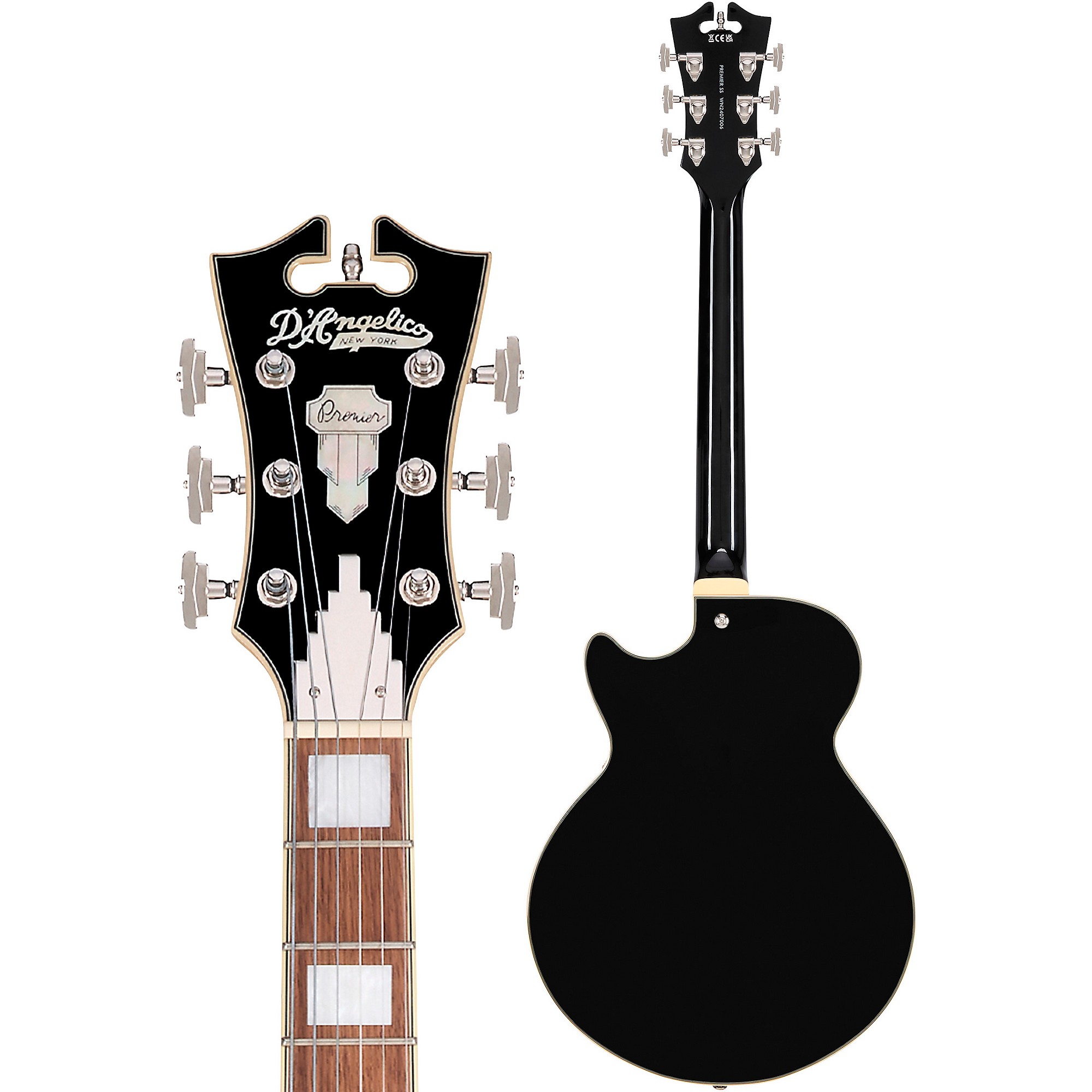 D'Angelico Premier SS Semi-Hollow Electric Guitar With