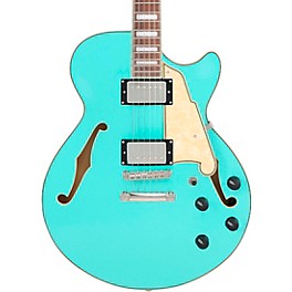 D'Angelico Premier SS Semi-Hollow Electric Guitar Burnt Red D'Angelico Premier SS Semi-Hollow Electric Guitar Surf Green