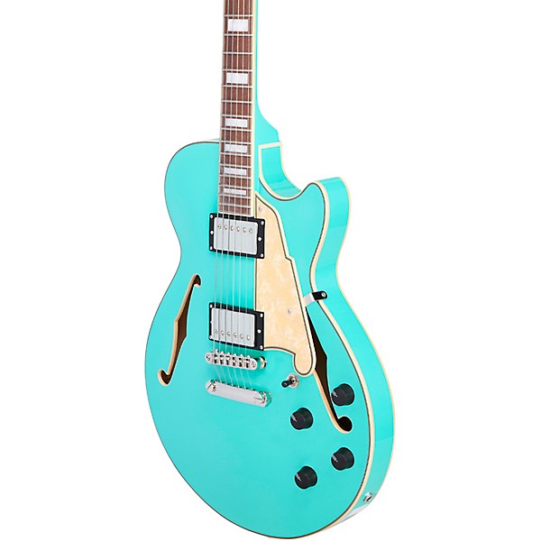 D'Angelico Premier SS Semi-Hollow Electric Guitar Surf Green