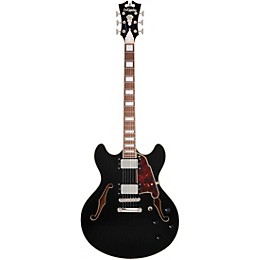 D'Angelico Premier DC Semi-Hollow Electric Guitar Solid Black