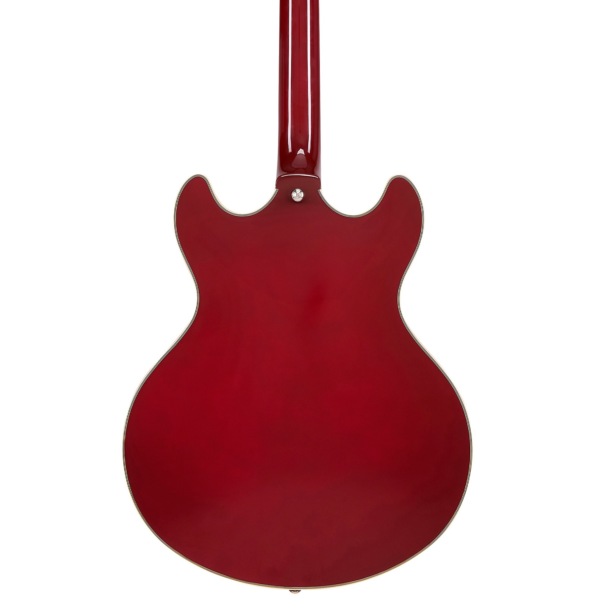 D'Angelico Premier DC Semi-Hollow Electric Guitar Burnt Red