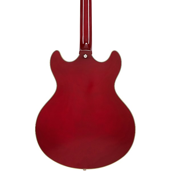 D'Angelico Premier DC Semi-Hollow Electric Guitar Burnt Red