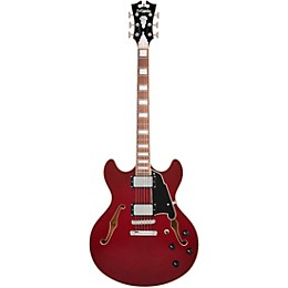 D'Angelico Premier DC Semi-Hollow Electric Guitar Burnt Red