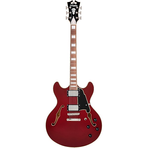 D'Angelico Premier DC Semi-Hollow Electric Guitar Burnt Red