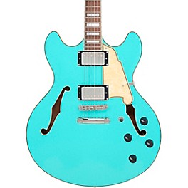 D'Angelico Premier DC Semi-Hollow Electric Guitar Surf Green D'Angelico Premier DC Semi-Hollow Electric Guitar Surf Green