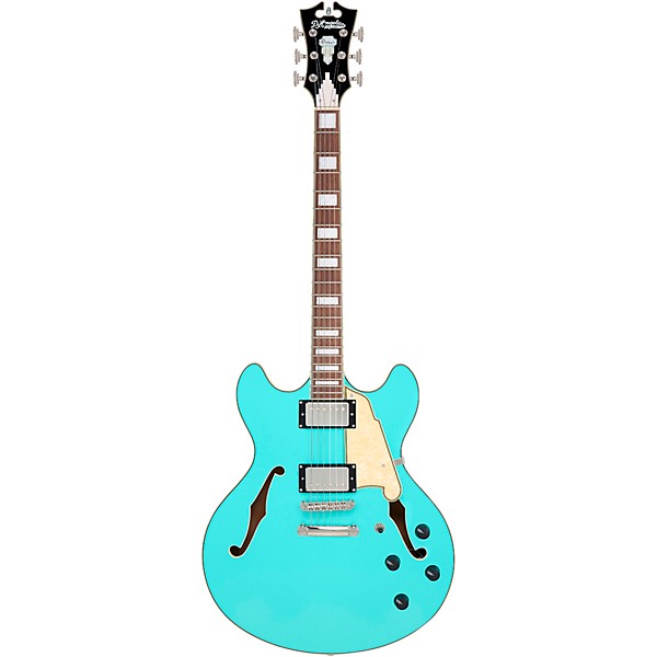 D'Angelico Premier DC Semi-Hollow Electric Guitar Surf Green