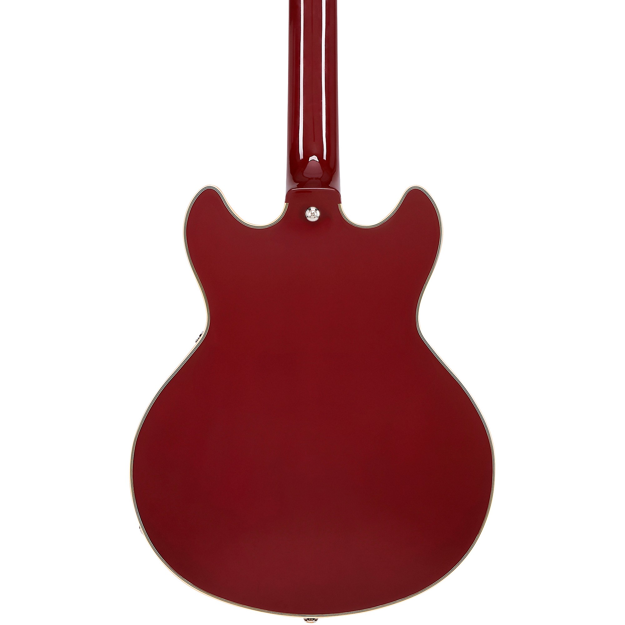 D'Angelico Premier Mini DC Semi-Hollow Electric Guitar Burnt
