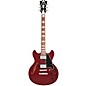 D'Angelico Premier Mini DC Semi-Hollow Electric Guitar Burnt Red