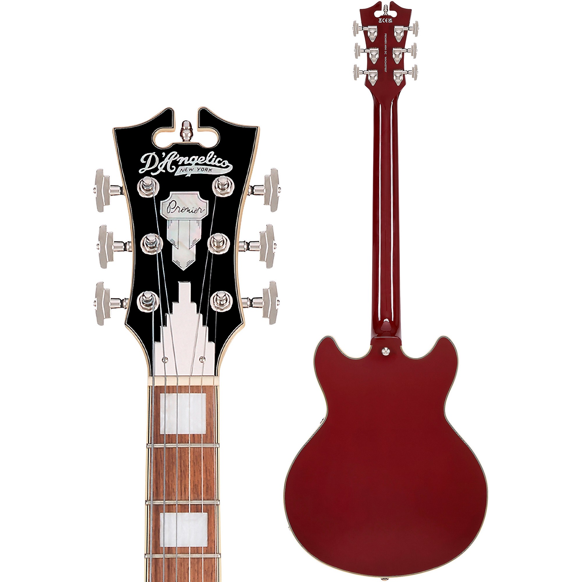 D'Angelico Premier Mini DC Semi-Hollow Electric Guitar