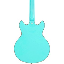 D'Angelico Premier Mini DC Semi-Hollow Electric Guitar Surf Green