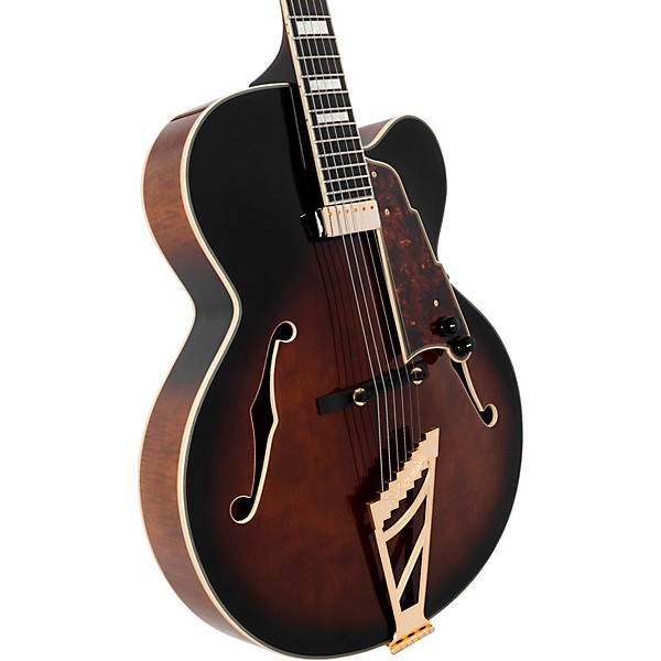 D'Angelico Premier EXL-1 Hollowbody Electric Guitar Brown Burst