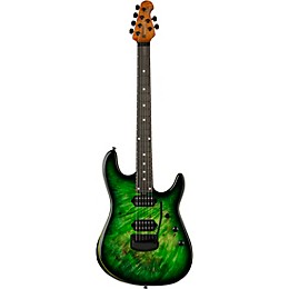 Ernie Ball Music Man Cutlass HH Trem 6 String Jason Richardson Burl Top Electric Guitar Kokiri Forest