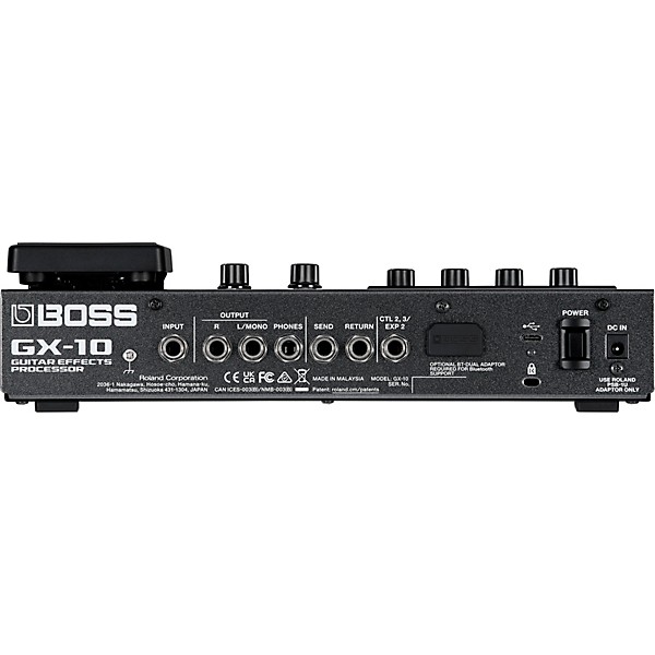 BOSS GX-10 Guitar Effects Processor Black