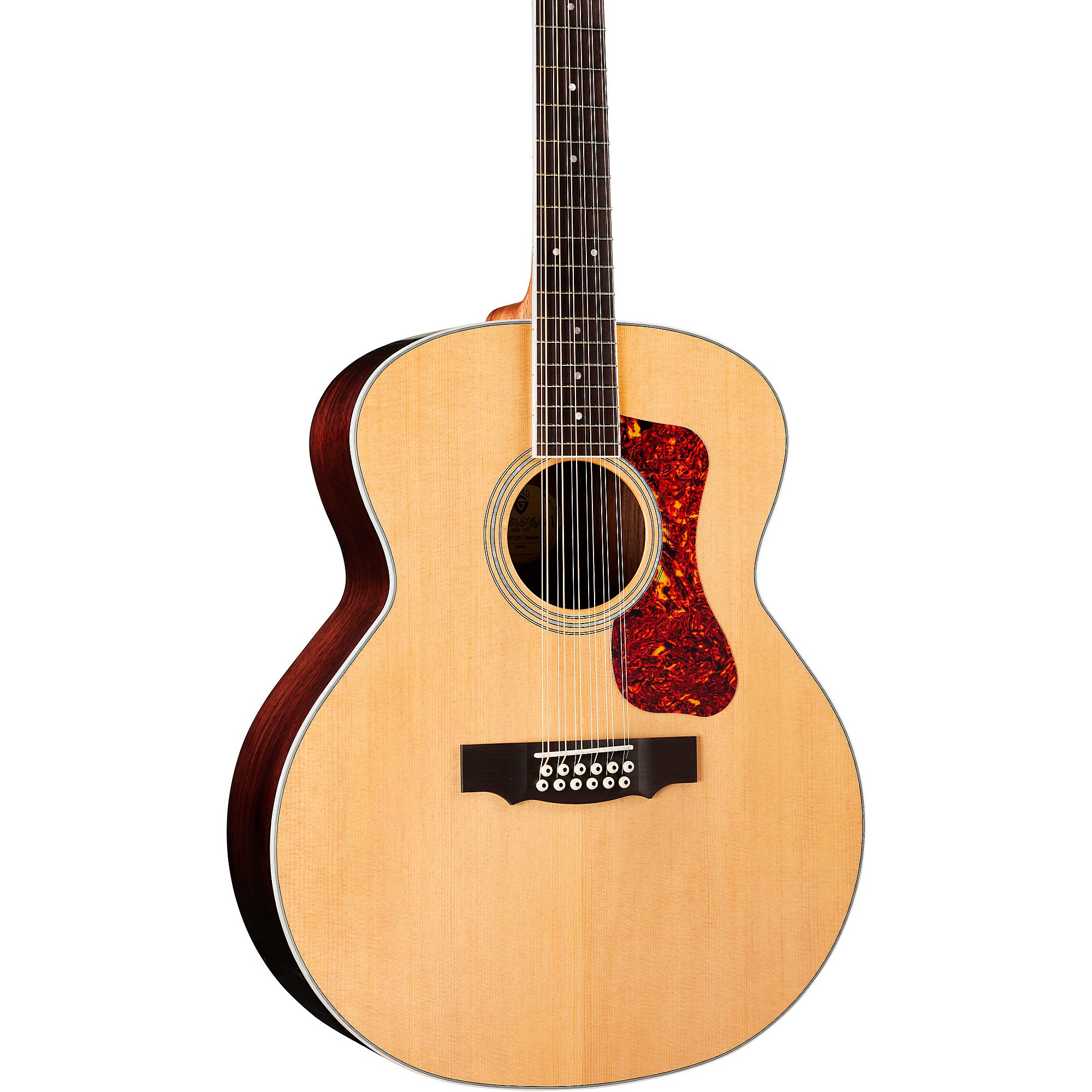 GUINOMI ウォールナット Guild F-2512E Maple, 12-String Acoustic-Electric Guitar