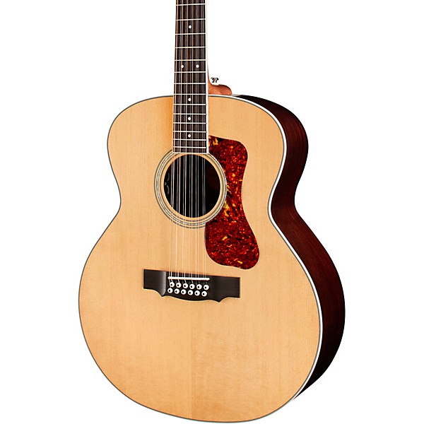 Guild F-2512E Deluxe Rosewood Westerly Collection Jumbo 12-String Acoustic-Electric Guitar Natural