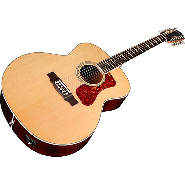 Guild F-2512E Deluxe Rosewood Westerly Collection Jumbo 12-String Acoustic-Electric Guitar Natural
