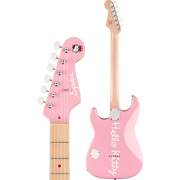 Squier Hello Kitty Stratocaster Electric Guitar Pink